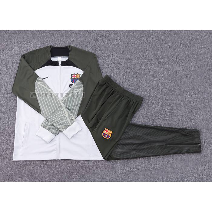 Tuta da Track de Giacca del FC Barcellona Bambino 2023-2024 Grigio